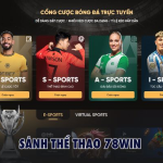 Các sảnh cược thể thao tại 78win